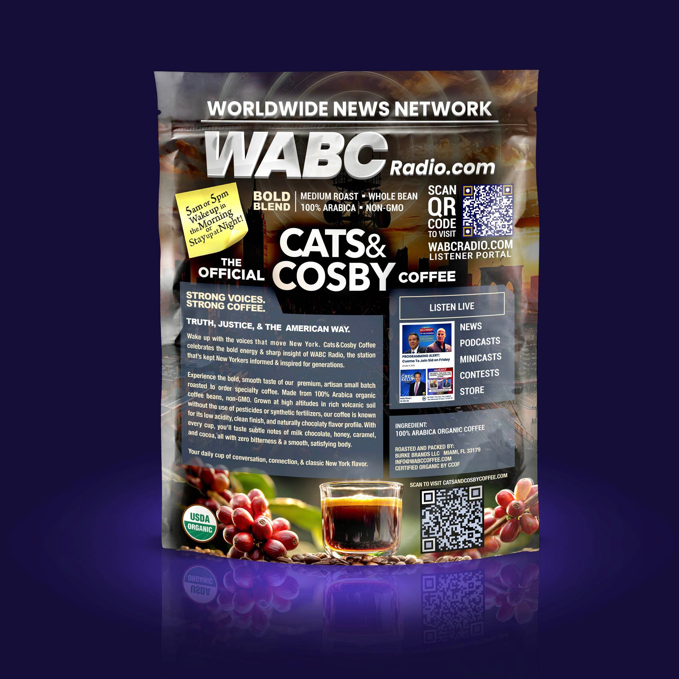 Cats & Cosby Organic Coffee